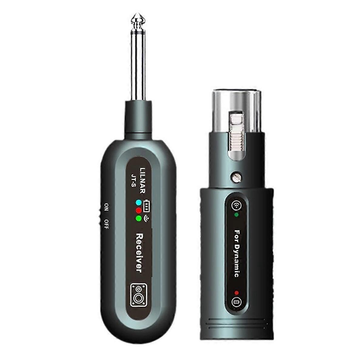 Drahtloser XLR-Mikrofon-Sender-Empfänger 2,4-GHz-Drahtloser Mikrofonadapter für dynamisches Mikrofon Audio-Mixer-Mikrofon