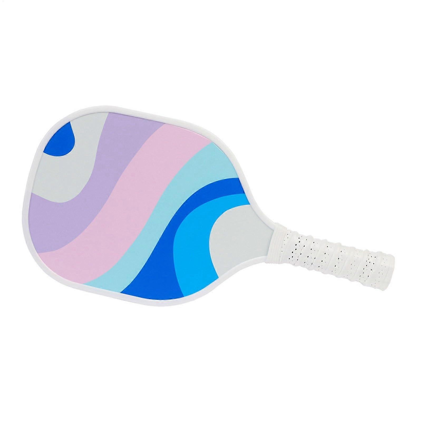 パドルラケットパドル、木製ポータブルボール、39.5 x 12 x 2.6 cm、滑り止めグリップデザイン、設備、屋内用スタジアム公園用、屋外プレイピンク