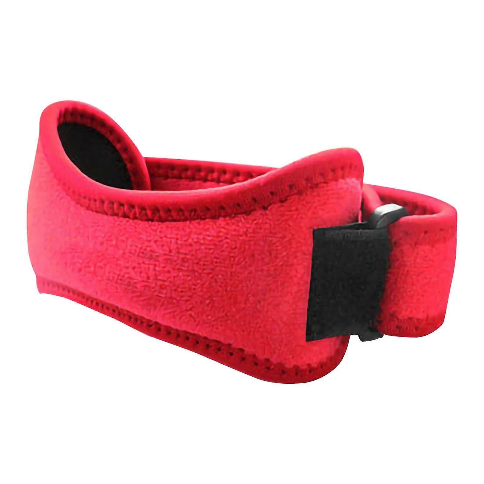 Petalla Knee Strap Split Shock Absorption Pressurized Adjustable Size Patellar Tendon Support Band Red YMQX)