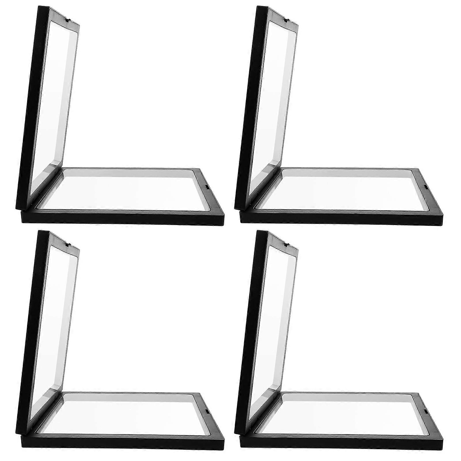 Suspension Display Case Floating Jewelry Display Frame Ring Display Cases Jewelry Collectors 4Pcs