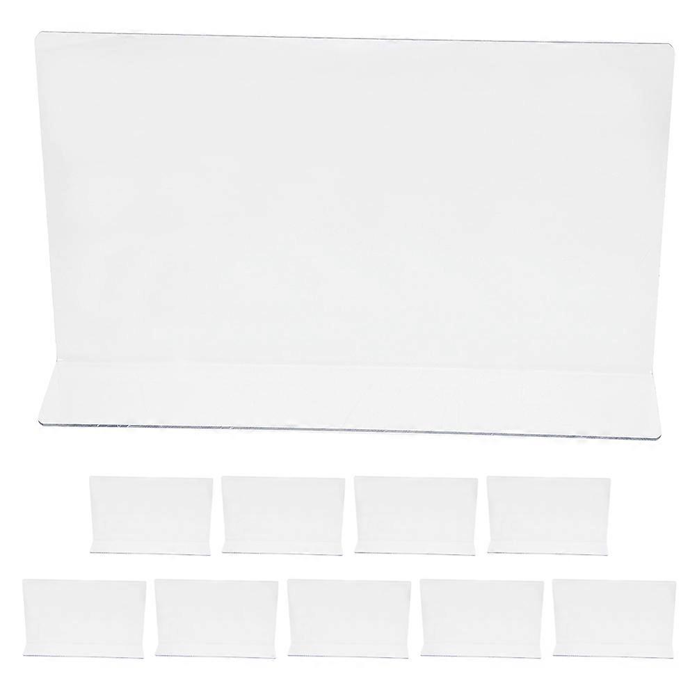 Cabinet Divider L Shaped High Transparency Material Bookcase Storage Management 10Pcs