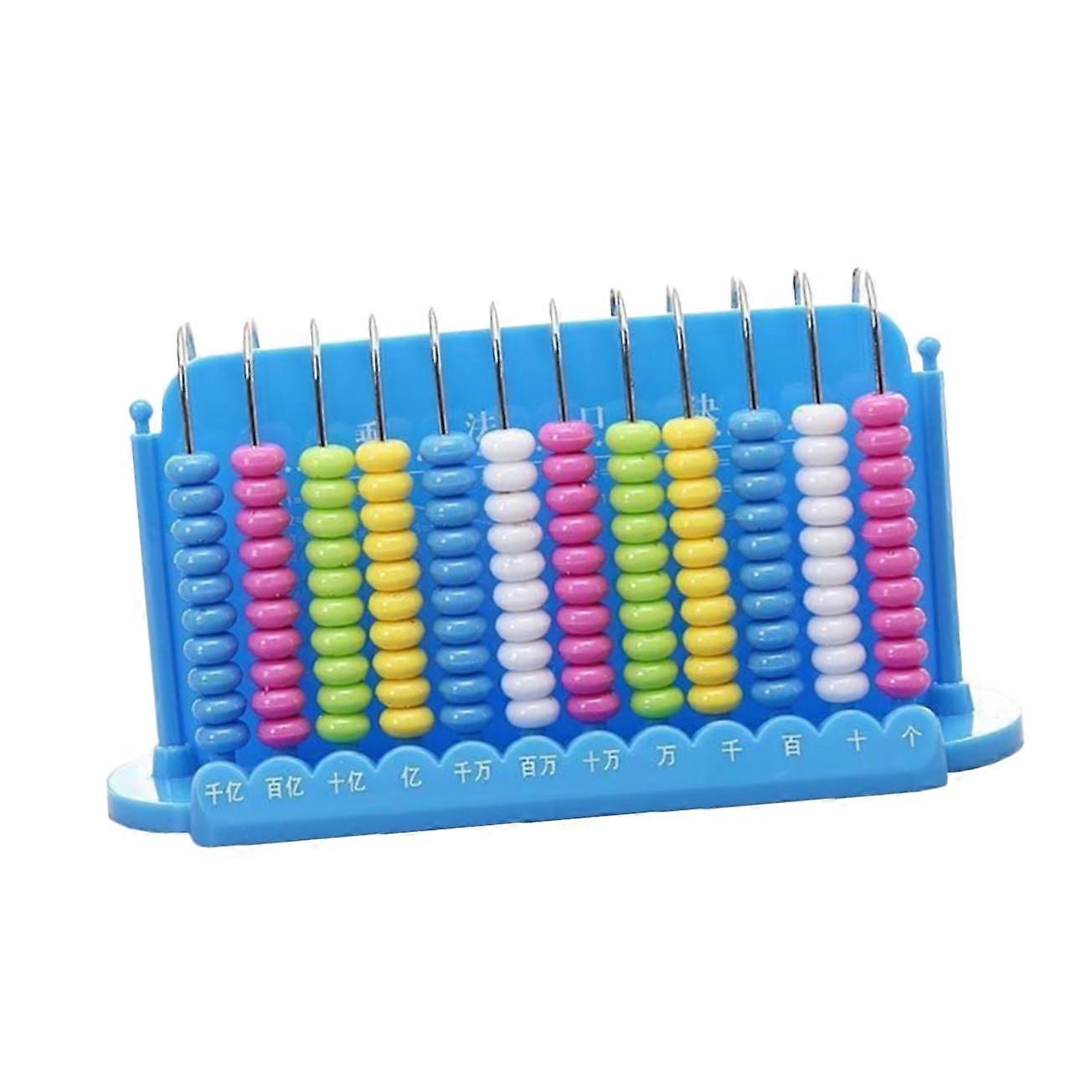 Abacus Reihiger Rechenrahmen Math Learning Tool Portable Durable Educational Gift Idea Blue Color