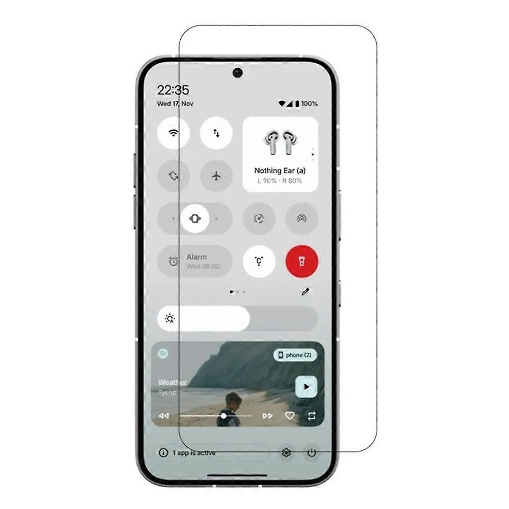 何も互換性がない電話 (3) 5Gスクリーンプロテクター0.3mmアークエッジ超透明強化ガラスフィルム