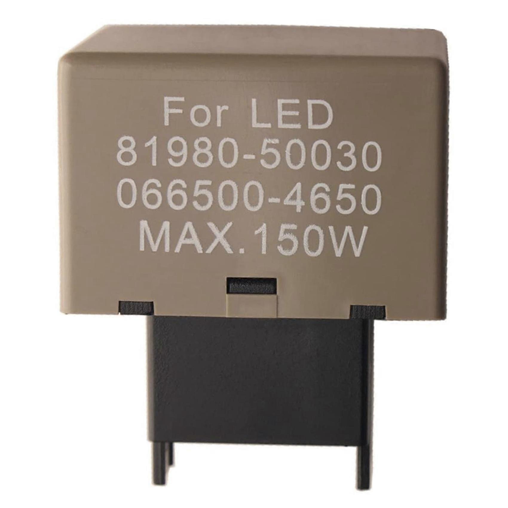 Car Accessories 8-Pin Electronic Flasher Relay for LED Bulb Compatible with Certain Brands