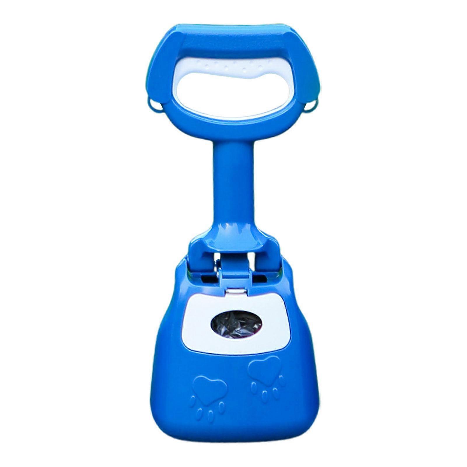 Pet Waste PickUp Tool, NonSlip Dog Poop Scooper for Yard, Grass Blue