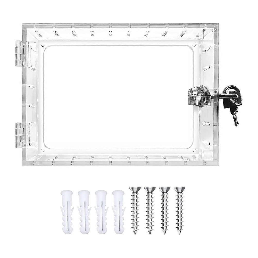 Thermostatic Locking Box with Lock, Clear Wall-Mounted Thermostatic Guard, Durable Material, Indoor/Outdoor Use