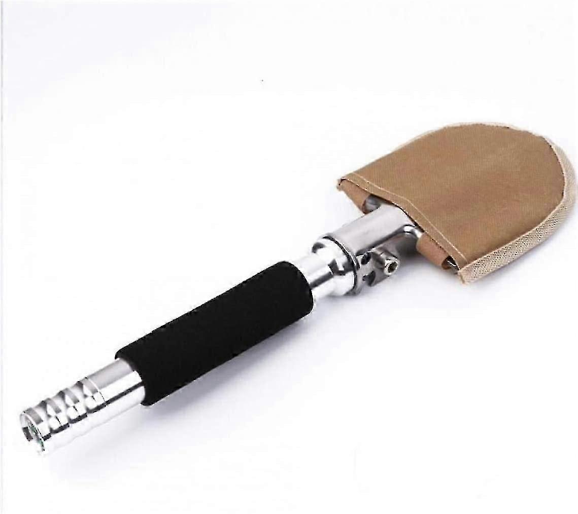 Folding Bottle Shovel Multifunctional Tool Opener Carbon Steel Spade For Camping, Hiking, Hiking, Gardening, Survival Entrenching Tool With Case
