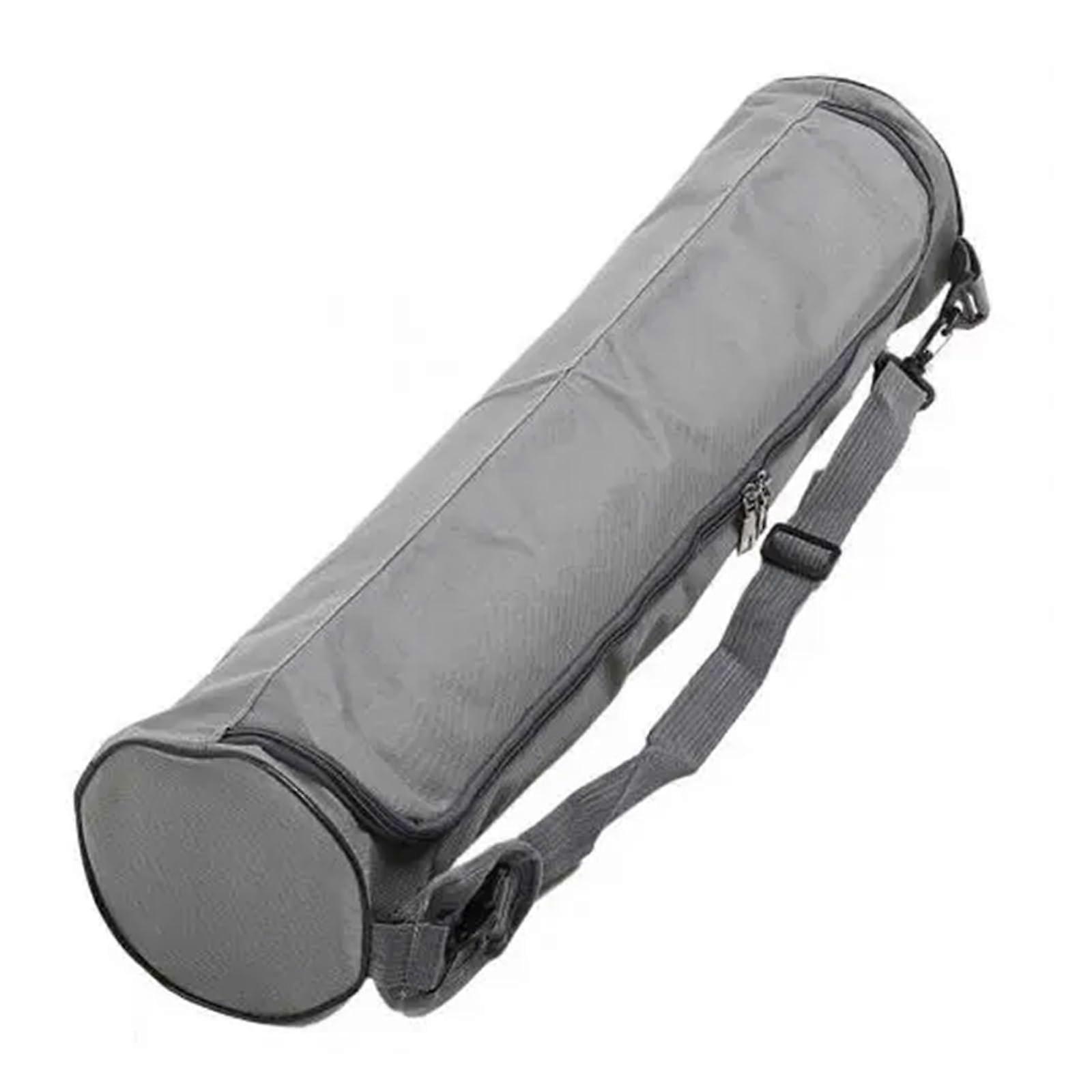 Pilates Mat Bag 1PC Portable Multi-Functional Yoga Tote Canvas Gym Shoulder Bag for Yoga Mat Exercise Pad Grey