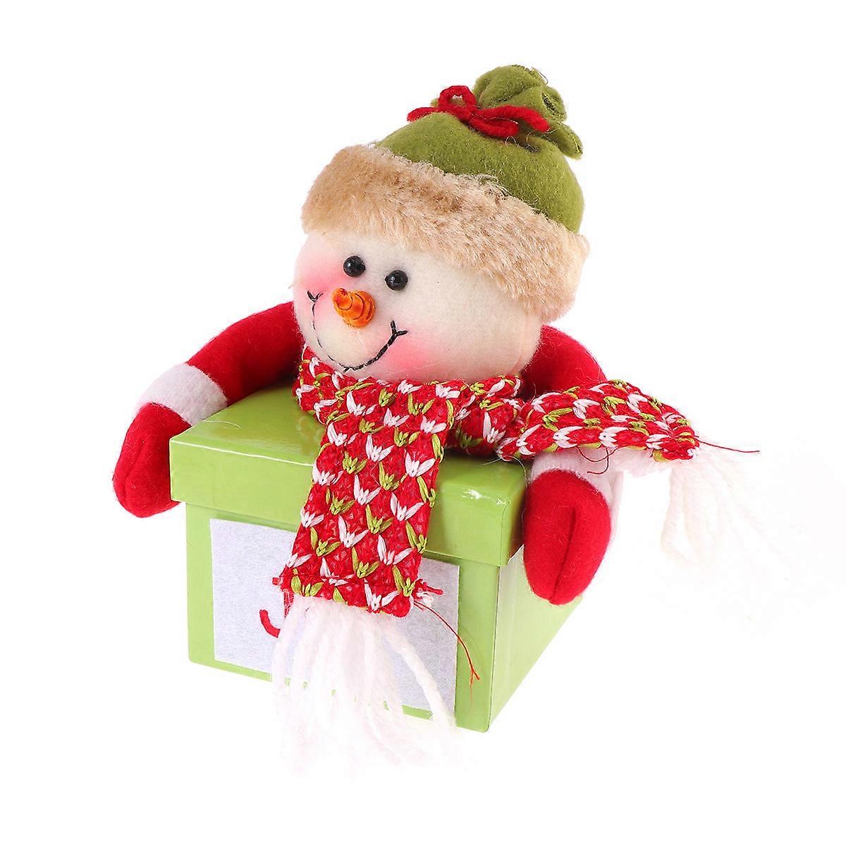 Holiday Baking Boxes Fabric Material Decent Style Christmas Festival Guest Supplies 14*13*9cm Packaging 1Pcs