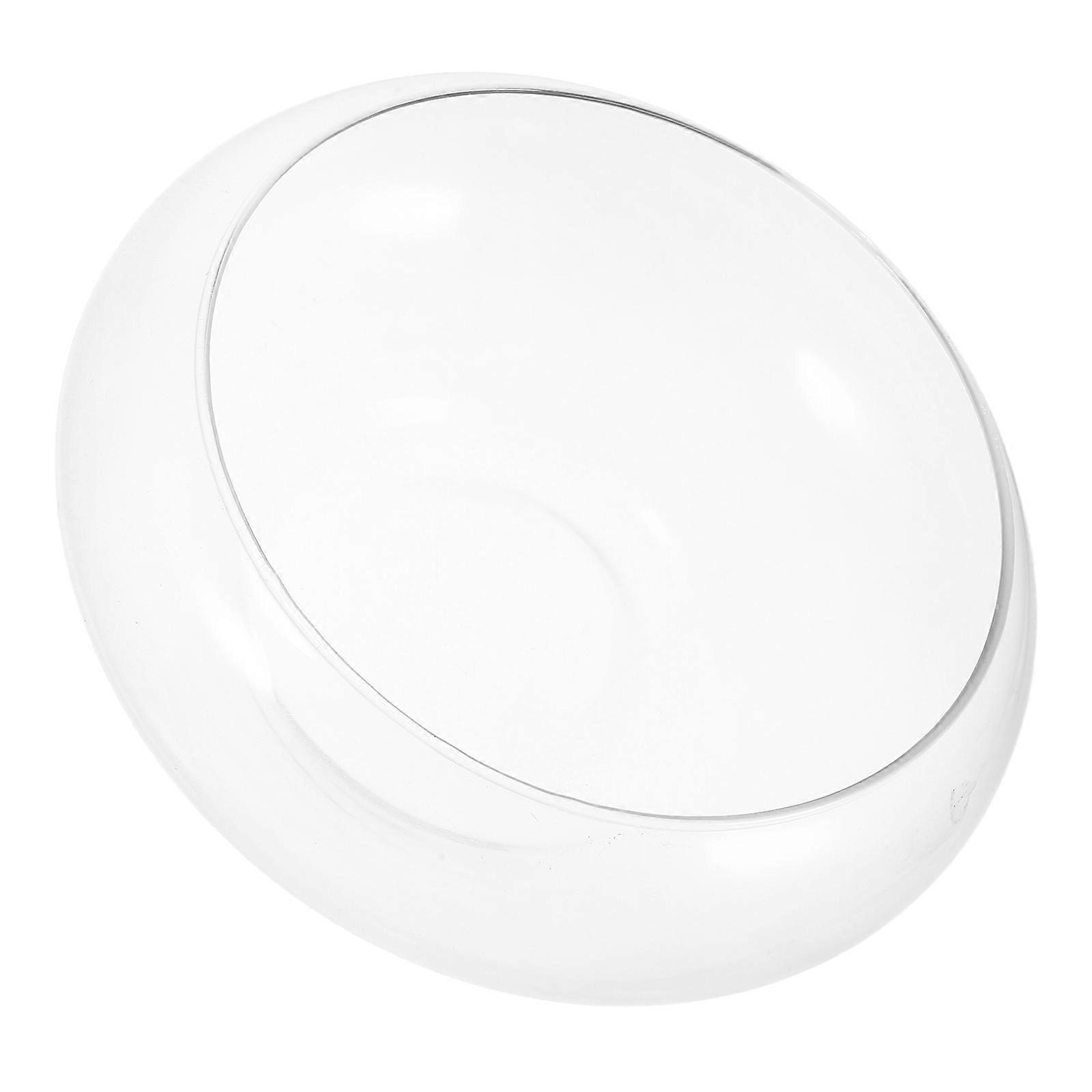 إناء زهور زجاجي صغير مزخرف أنيق للنباتات المائية ، حاوية زارع شفافة للعصارة ، مربي الأسماك والبستنة الداخلية ، منزل أنيق