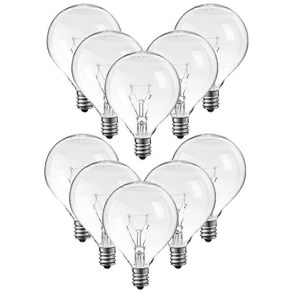 Bulbs for Wax Diffuser Wax Warmer Bulb Home Users Aroma Lamp Transparent Soothing Lighting 10Pcs
