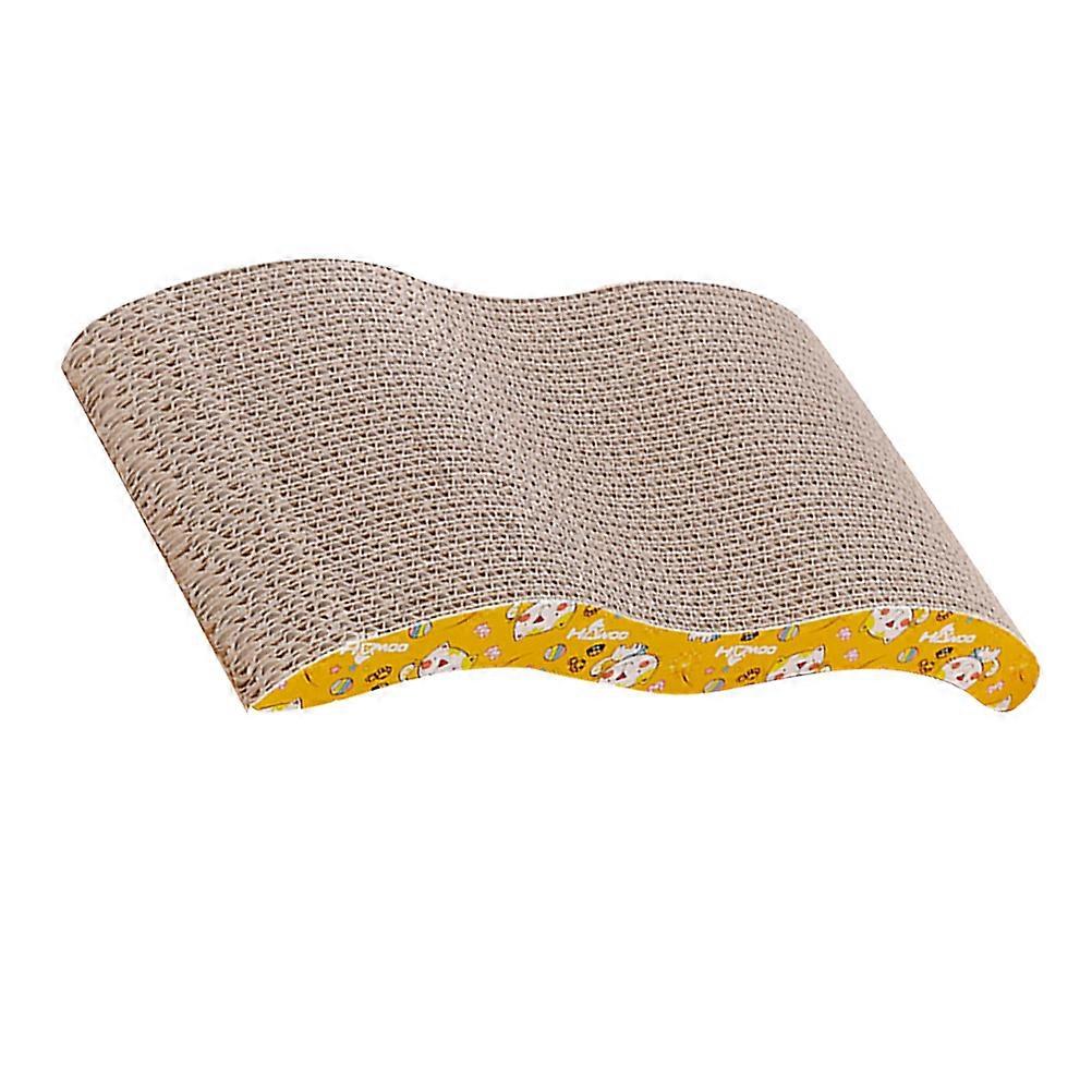 Bark Cat Scratching Board M Shaped Corrugated Paper Indoor Furniture 4cm Thicken 1Set