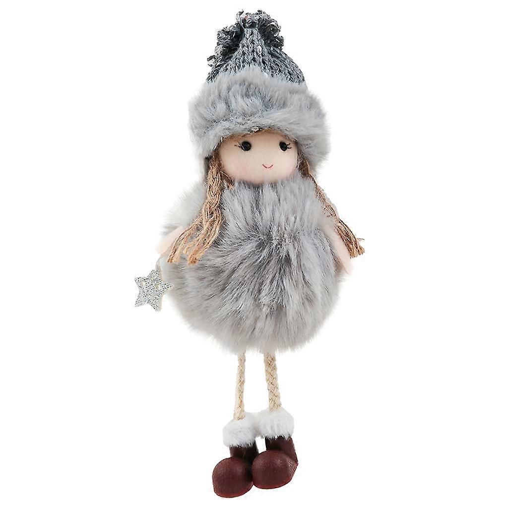 Weihnachtsbaum Plüsch Ornament Mädchen Fee Elch Anhänger 15cm für Weihnachtsbaum Dekoration, Weich und Handgefertigt