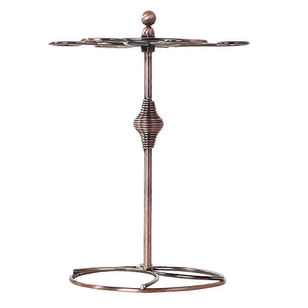 Glasses Holder Stand European Plum High Wine Glass Rack Space-saving Design Retro Style 18.5 x 18.5 x 31cm Coffee 1Set