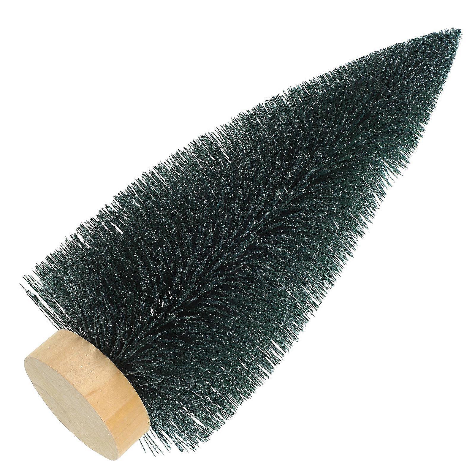 Tabletop Ornament Miniature Trees Indoor Decoration Black Spruce Powdered 1Pack