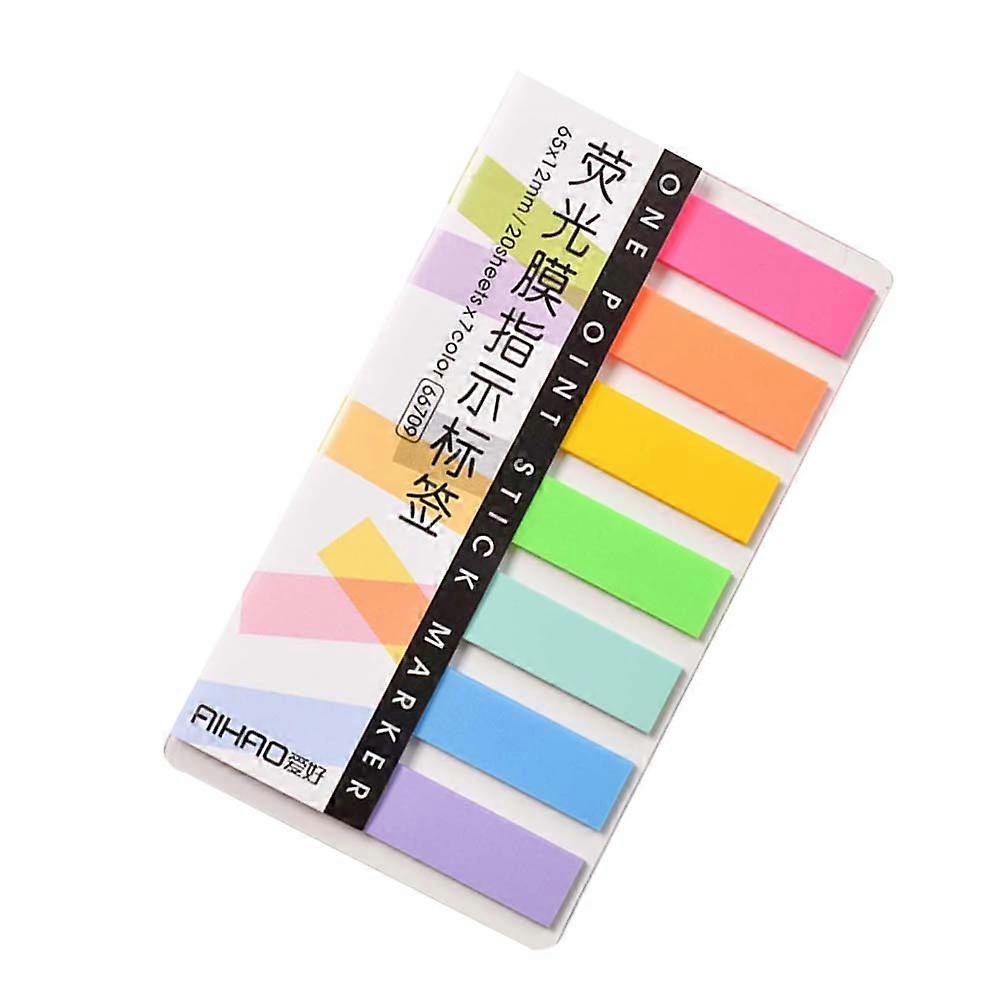 1 Pack Neon Page Markers Colored Sticky Flags Memo Notes for Page Marking (Multi Color)