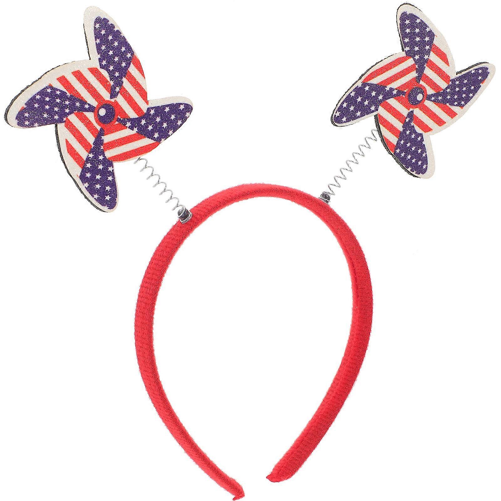 Multi Glitter Independence Day Headband for Party Use EyeCatching Cosplay Accessory 4th of July
