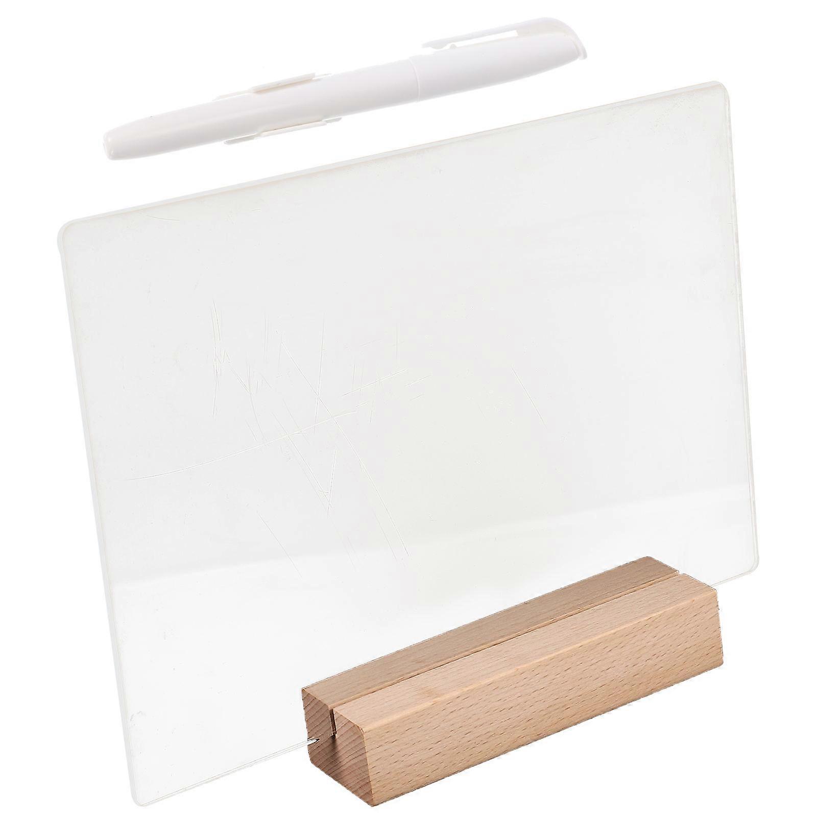 Luminous Memo Board Acrylic Note Board Office Use Transparent Drawing 1Set