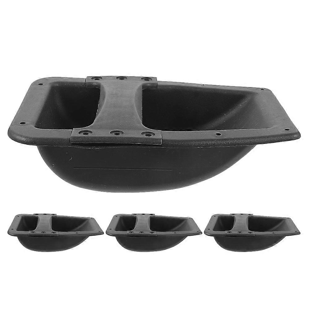 Speaker Handle Replacement Modern Atmosphere Home Use 8.4×6×2in Black Plastic 4Pcs