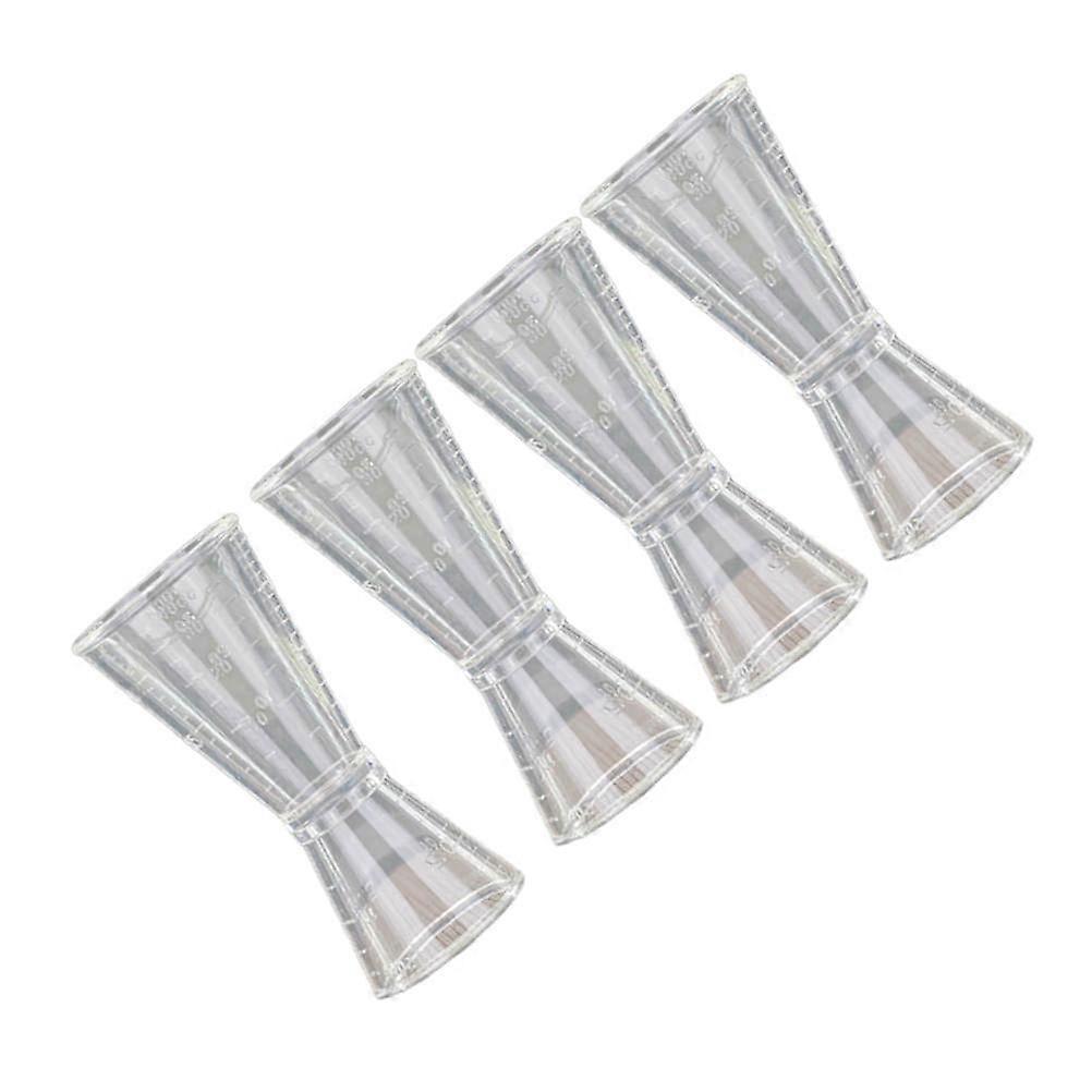 The **4pcs Double Head Measuring Cup** is a professional grade bartending tool designed to help both amateur and experienced mixologists accurately