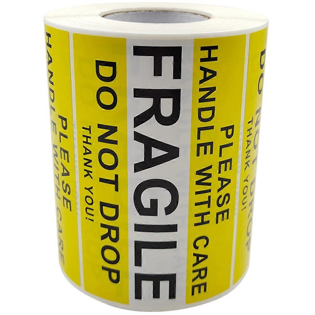 Fragile Warning Stickers with Strong Adhesive for Safe Handling of Delicate Items During Transport and Packing