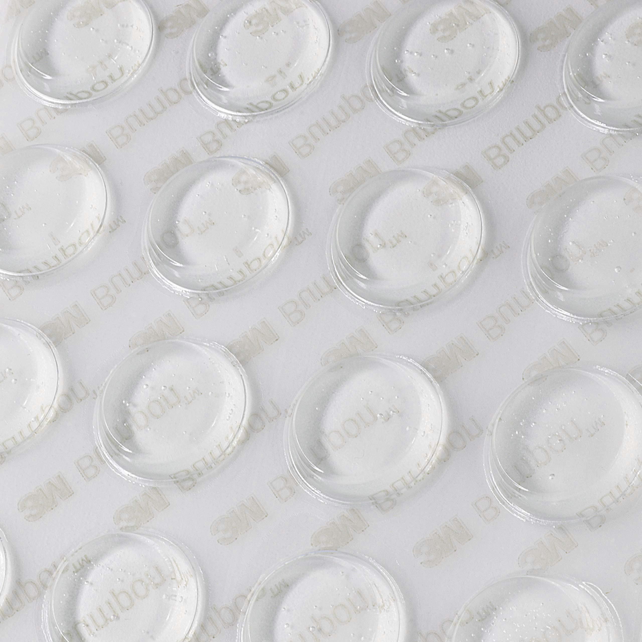Bumpons SJ 5344 Transparent Self-Adhesive Bumpers, 19mm Diameter, 4mm Height, 40 Pieces, Selectable Quantities