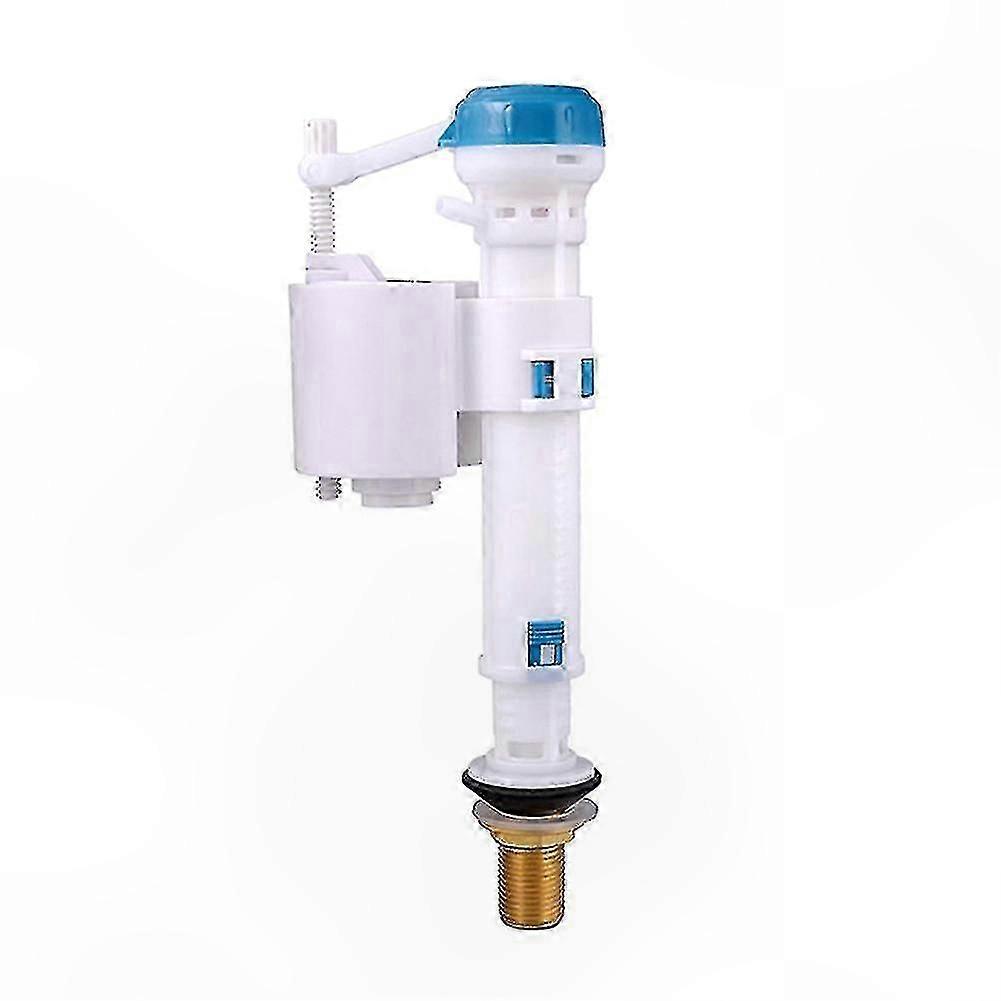 Universal Adjustable Toilet Flush Valve with Push Button for Cistern Inlet Replacement