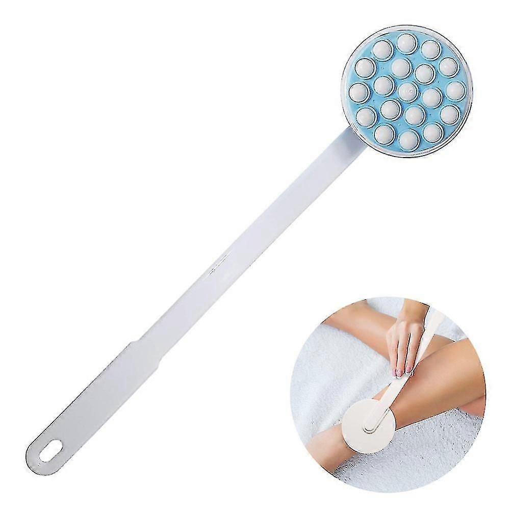 2-in-1 Massager, Long Handle Lotion Oil Cream Applicator Scrub