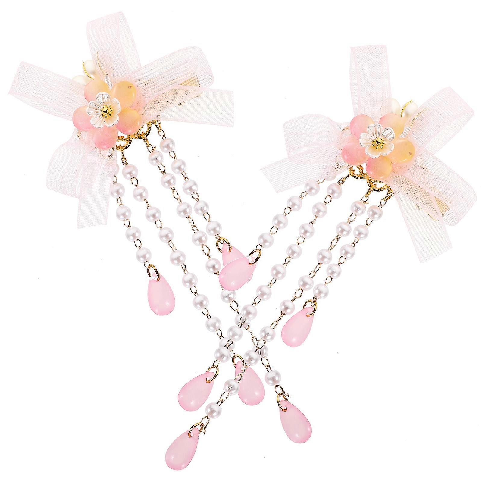 Hårspænder med kvaster til børn Stage Performance Holdbar langtidsholdbar legering 2stk