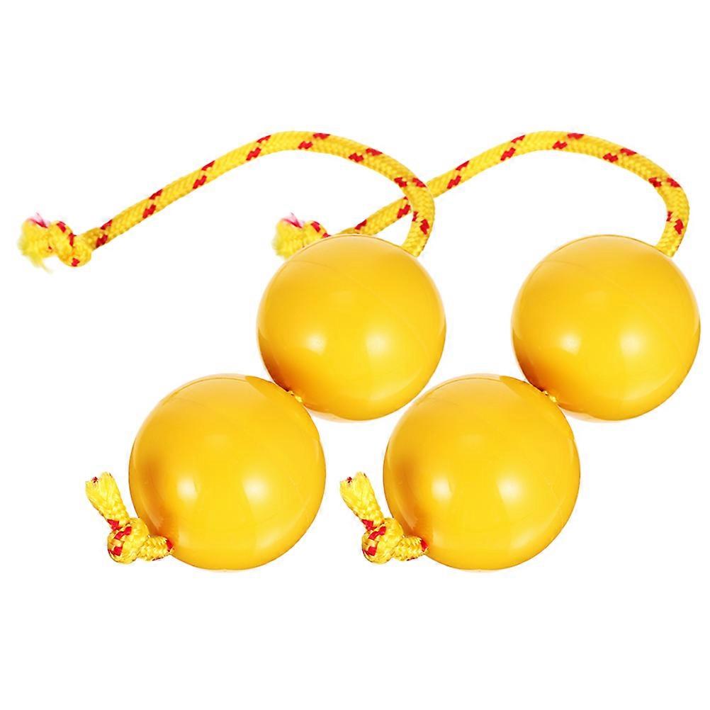 Shaking Rhythm Double Balls Kids Percussion Toy Innovative Design Nylon Rope Material For Children Rhythm Training 2Pcs