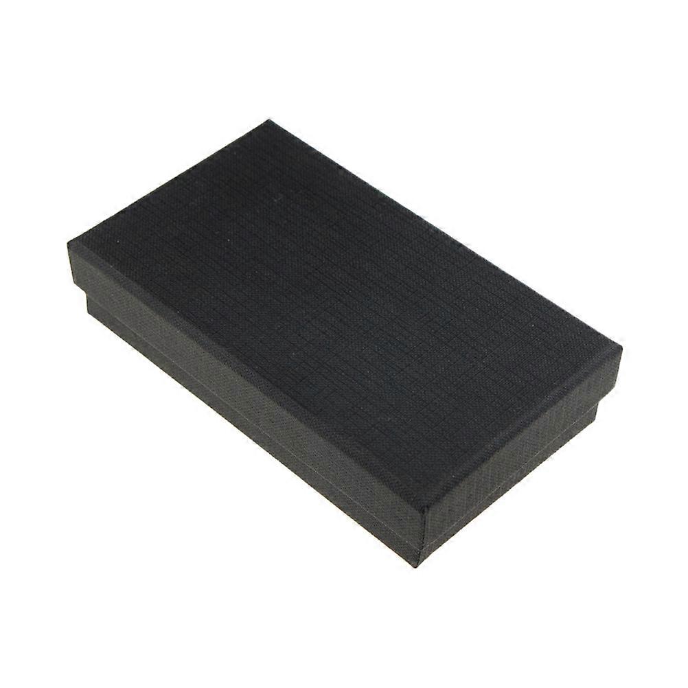 Decorative Jewelry Box Simple Design Lint Jewelry Storage Box for Personal Use 5.3×3.1×1.2in Damage Prevention 1Pcs