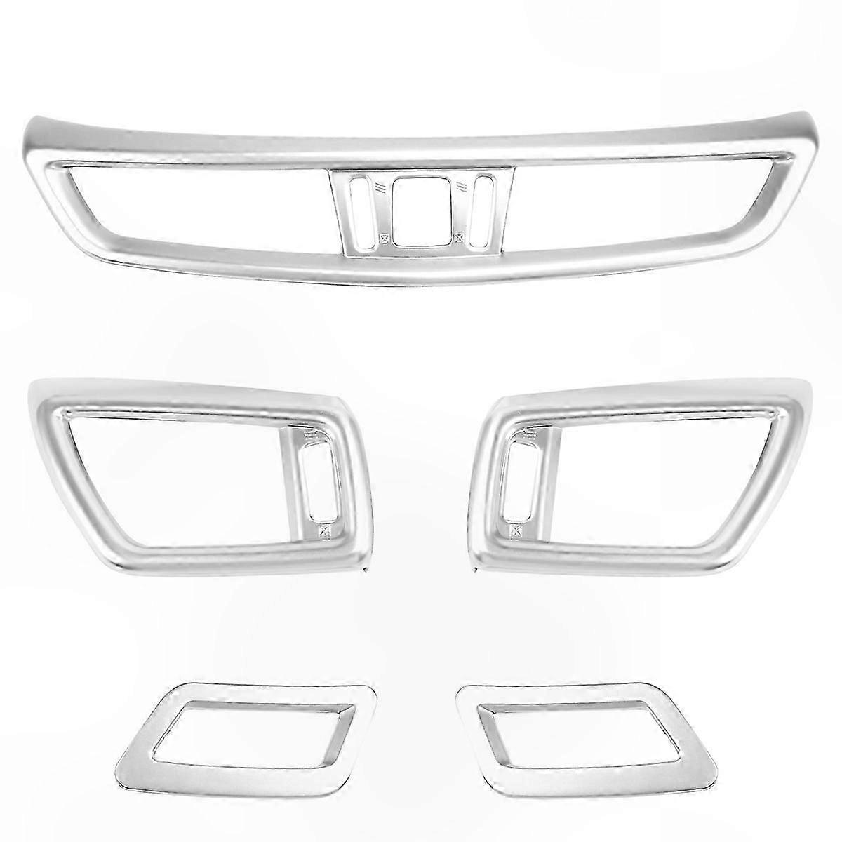 5 Pack Silver Vent Covers for Car Air Conditioning Outlets