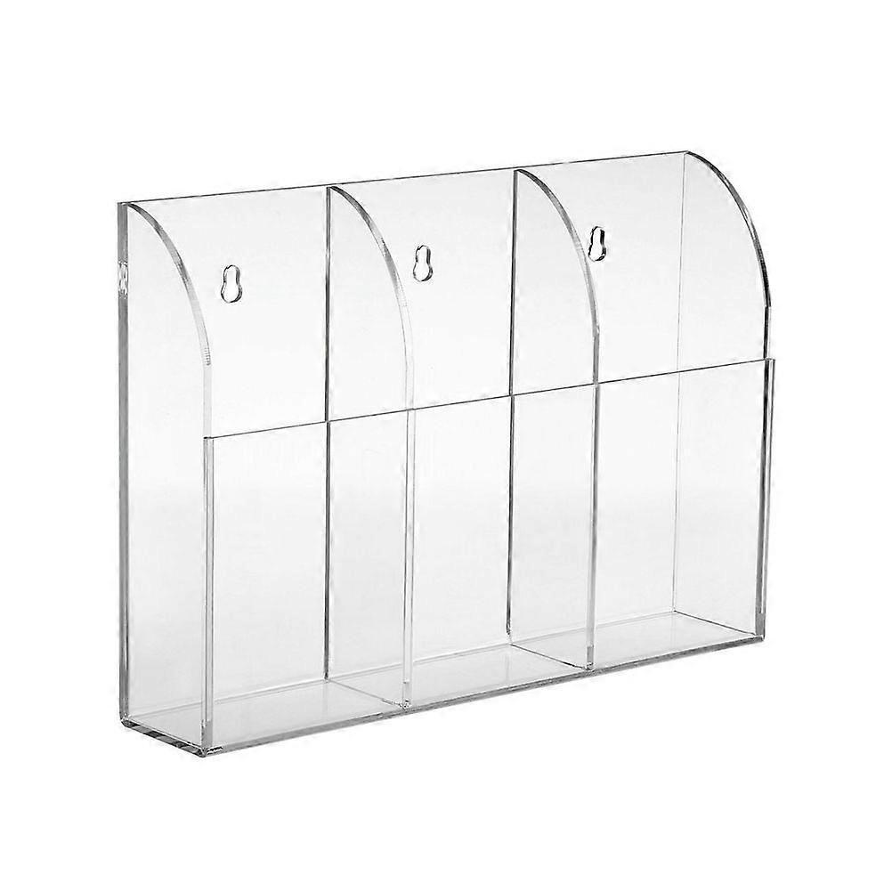 Transparent Acrylic Multifunctional Storage Box for Remote Controllers and Marker Pens