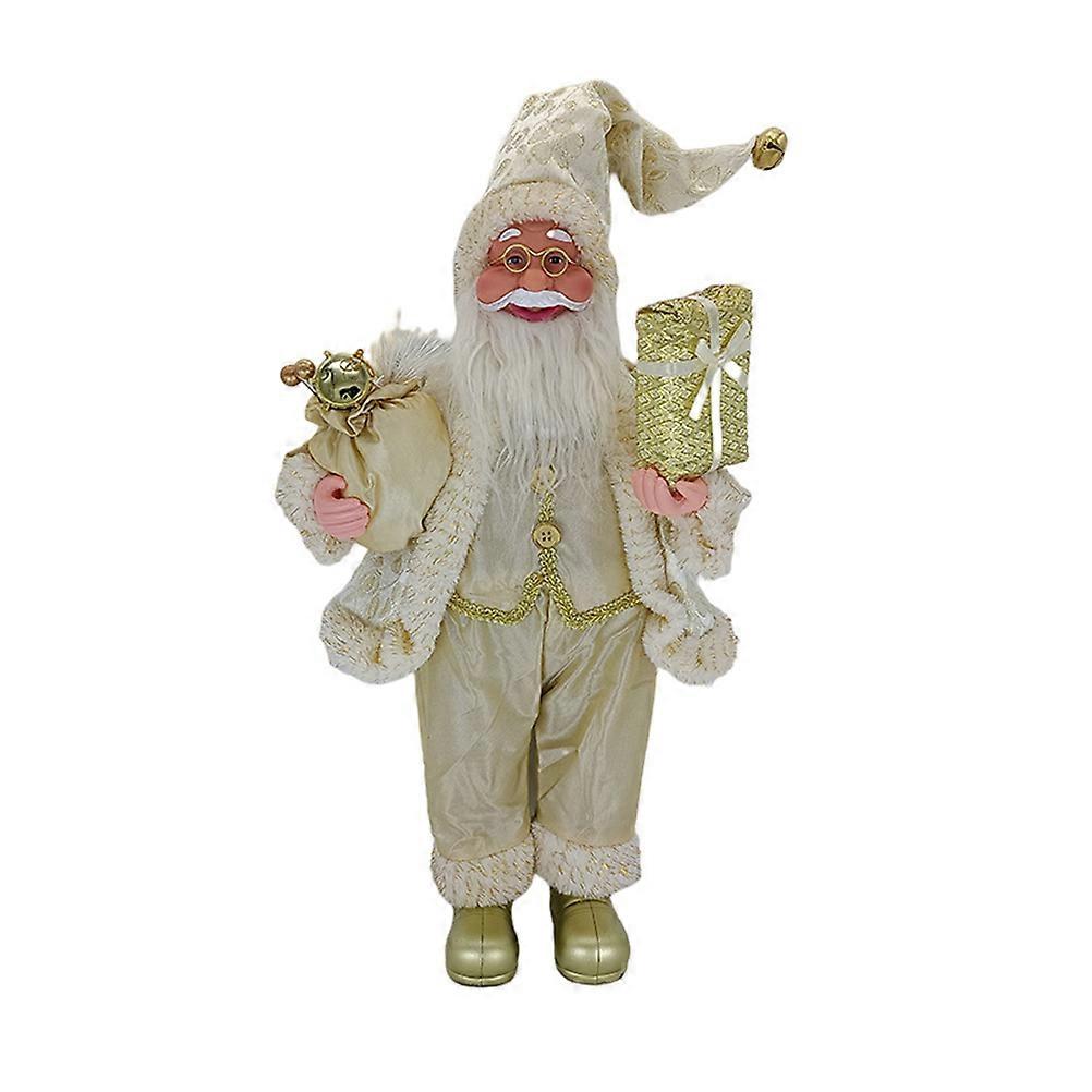 Craft Ornaments Christmas Santa Claus Dolls Shop Window Display 30x20cm 1Pack