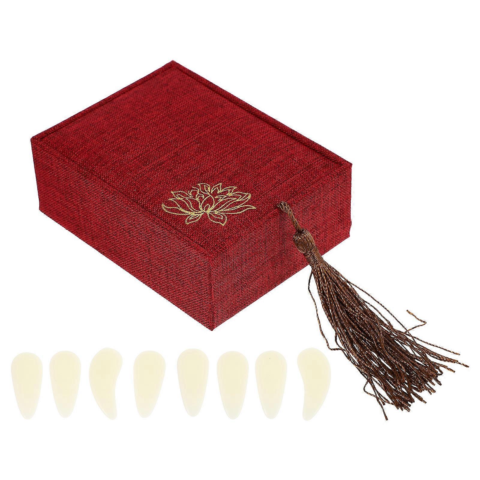 Practice Nail Hand 1 Set Ergonomic Design Fingernail Protection Ideal For Zither Players Supporting Performance Activities