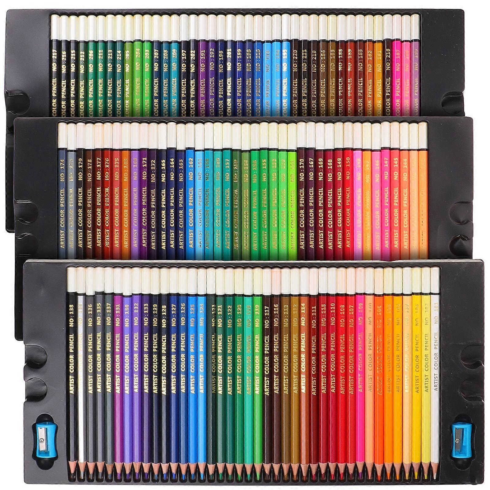 Portable Coloring Pencils Set For Young Artists Round Shape 1 Box 120 Pencils