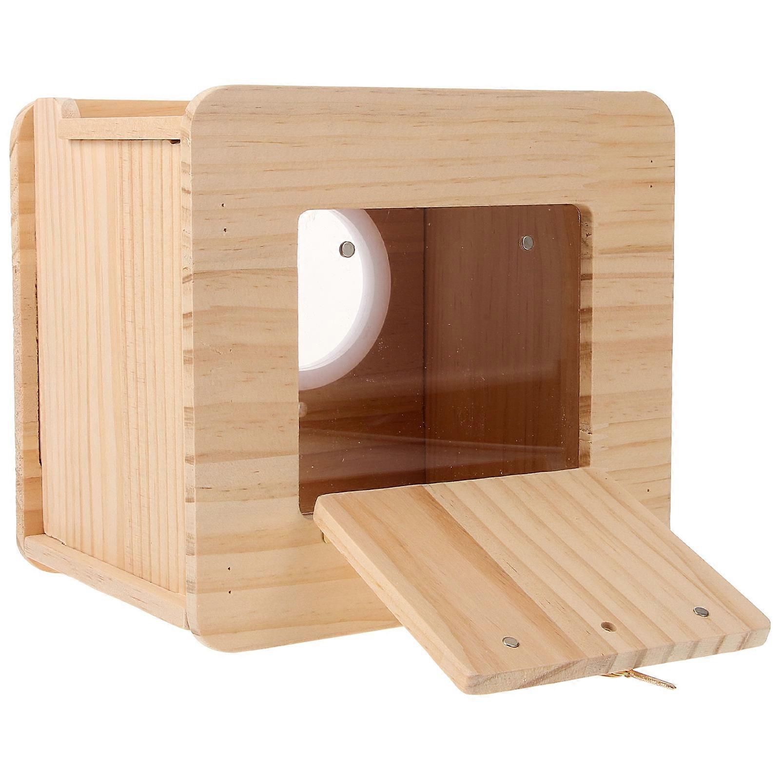 Boîte de nidification de perruche Maison d’oiseau extérieure Bonne capacité de charge 19.50X18.00X15.00CM Cage à oiseaux 1Pcs