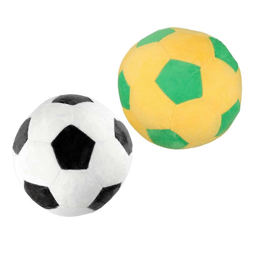 Soft Football Cuddle Cushion Decor For Kids And Adults In 18X18X18Cm Size 2Pcs Providing Back Fatigue Relief
