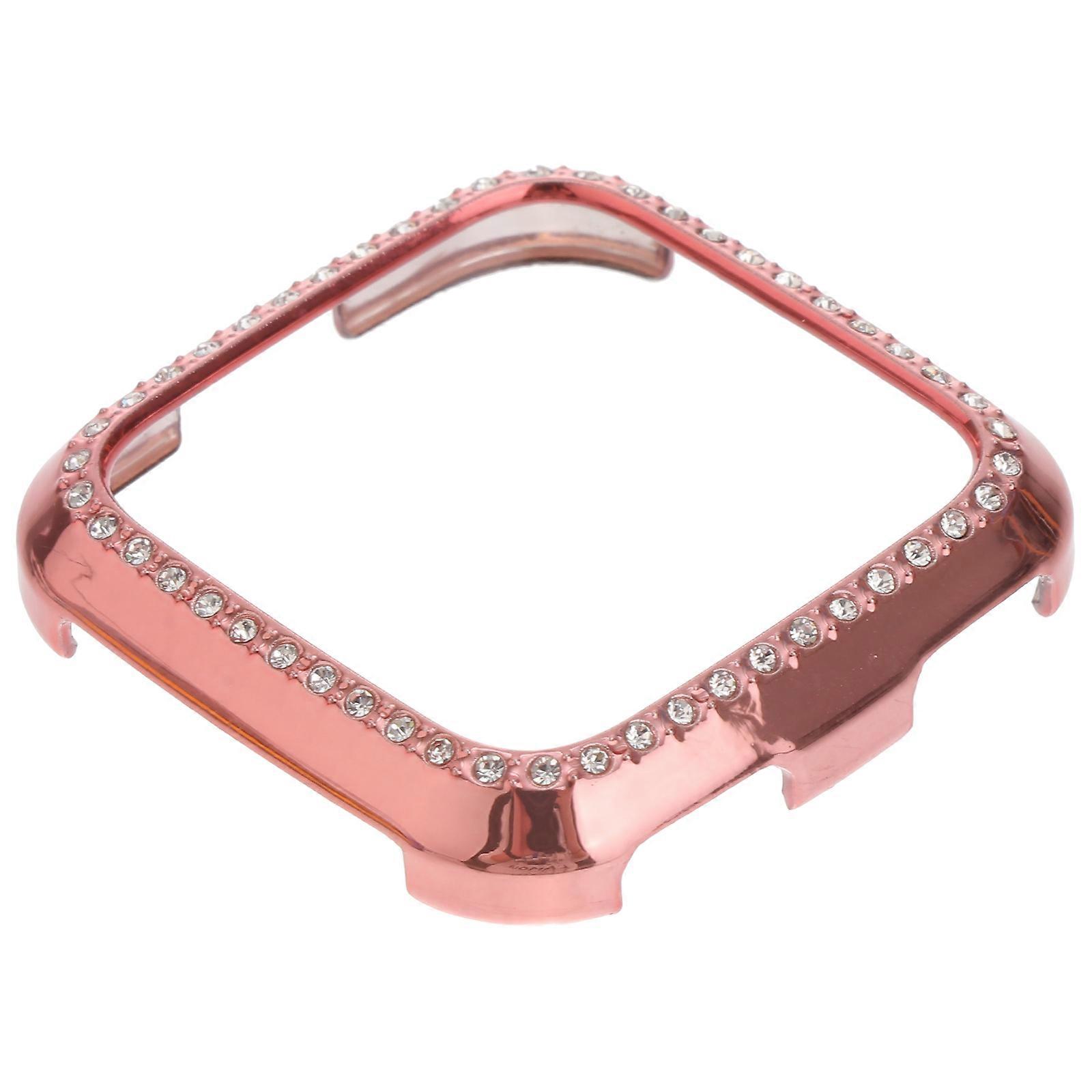 Pink Protective Case for Smart Watch Made of Durable PC Plastic Lightweight Shockproof with Easy Access to All Functions
