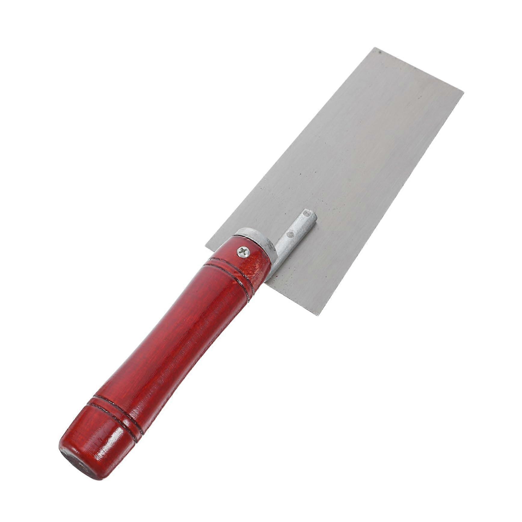 Stainless Steel Margin Trowel With Wooden Handle For Tile Installation And Plastering - Durable And Easy To Clean