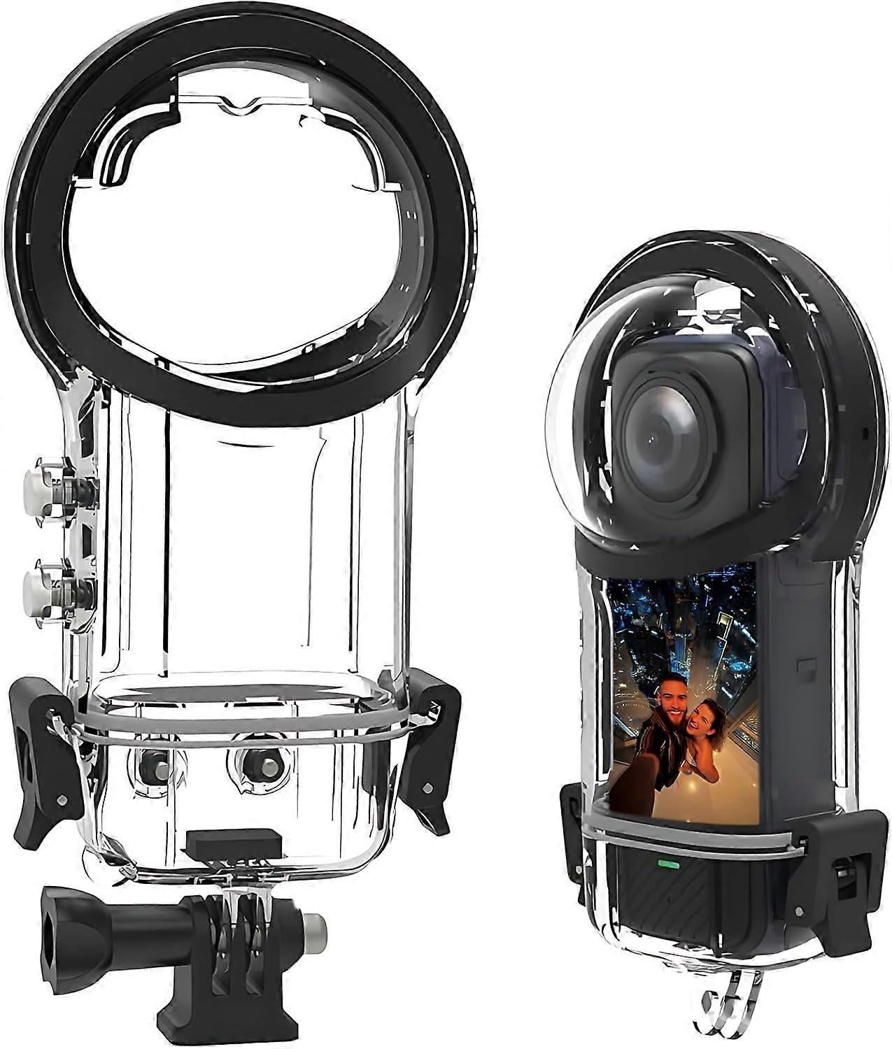 Invisible Diving Case for Insta360 X5 360° Waterproof Cover 50M Depth Underwater Photography Accessory with Mount