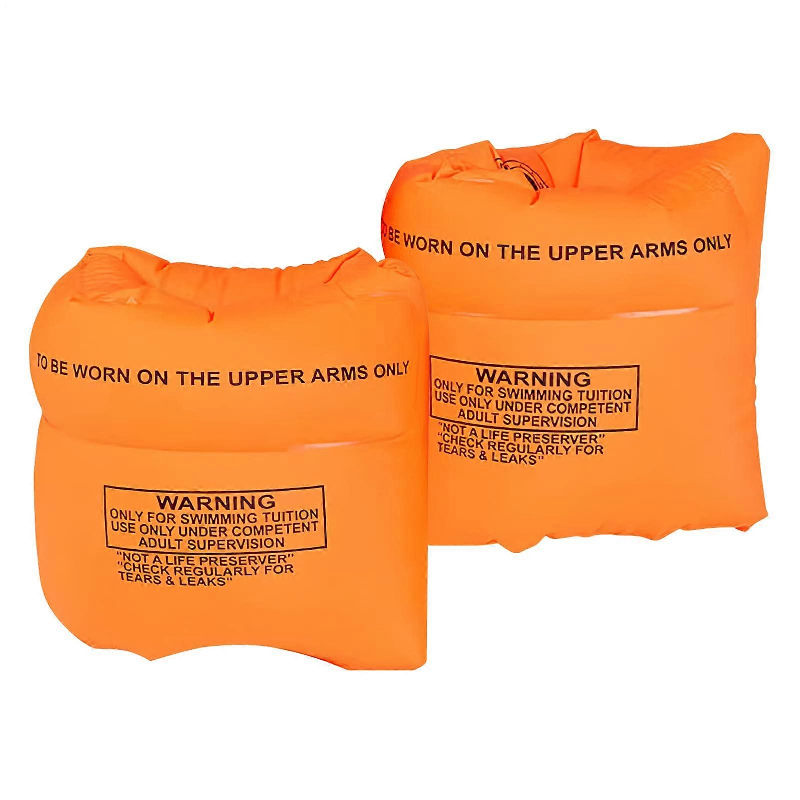 Inflatable PVC Swim Arm Bands, Adjustable Size, Bright Colors, Easy Inflate, Safety Floatation Sleeves for Kids