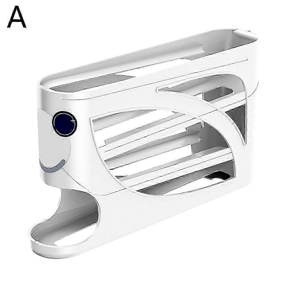 4-Tier Fridge Egg Holder  Auto Rolling Egg Dispenser for British Kitchens