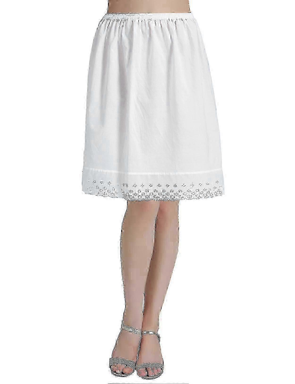 Extensor de falda de encaje de algodón vintage para mujeres