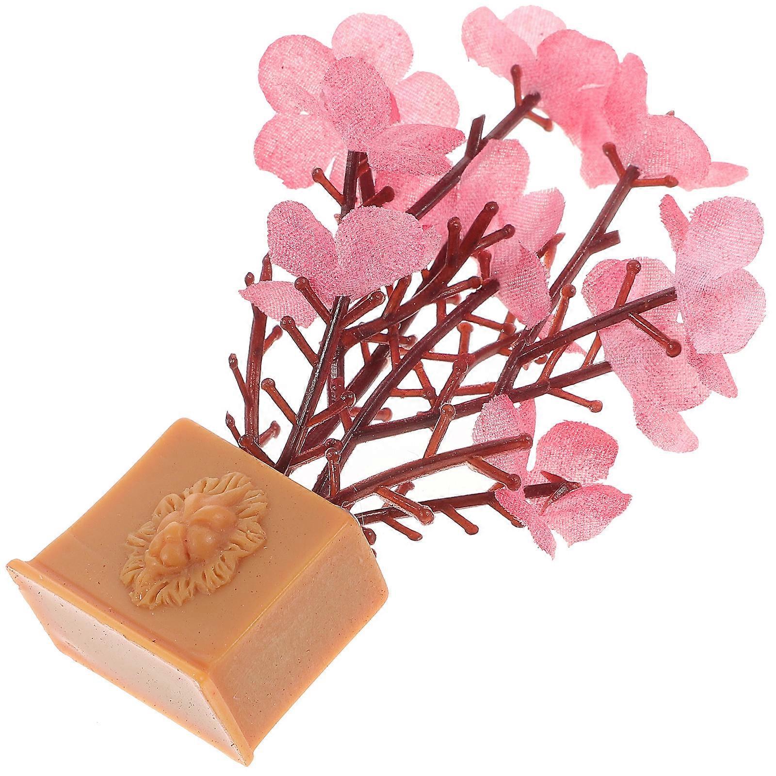 Miniature Garden Prop Hand-cast Mini Statue Flower Vase Decor Craft Enthusiasts 7X5.5X2Cm 1Pcs