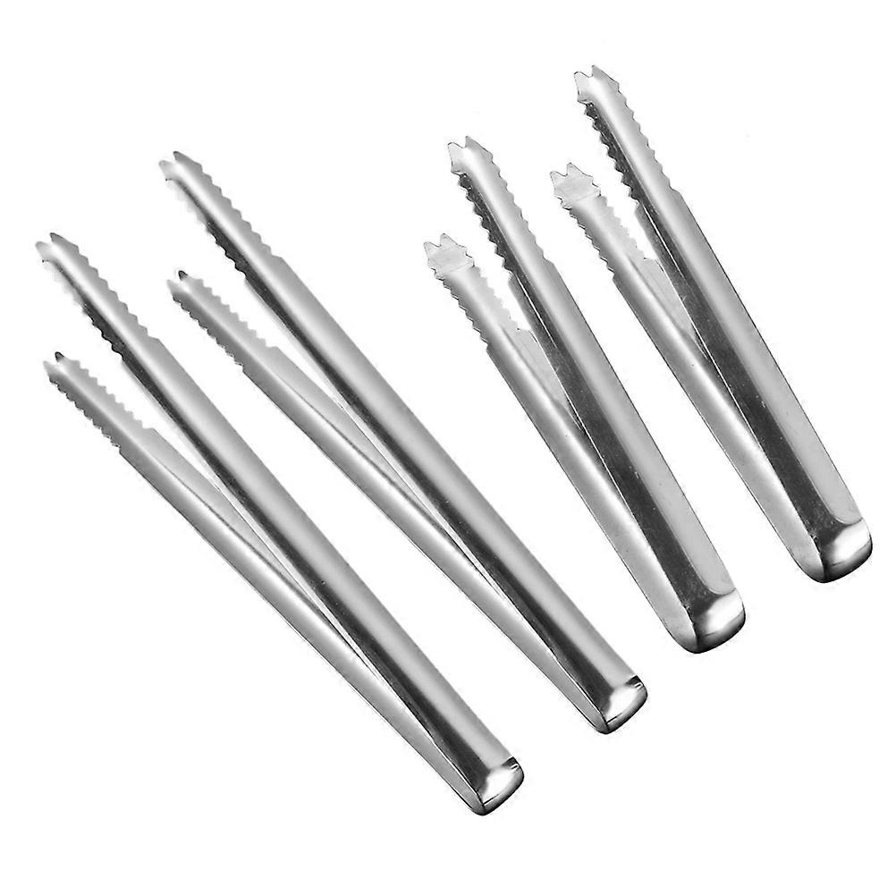 Stainless Steel Ice Cube Clips for Kitchen Use Silver Premium Quality 4pcs