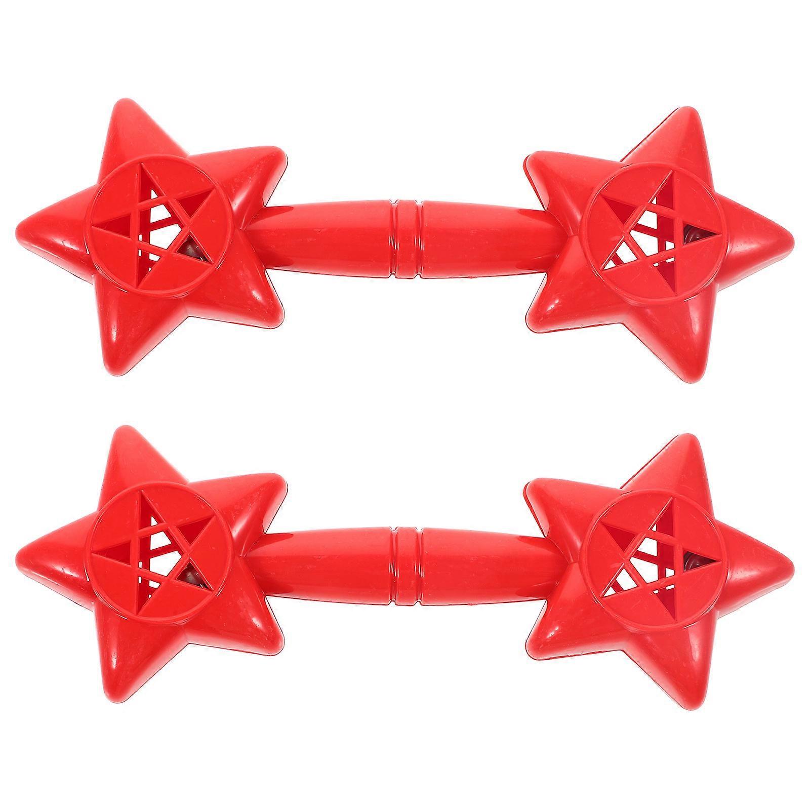Exercising Dumbbells For Kids Compact Red Weights Toys Great For Children's Parties 2Set