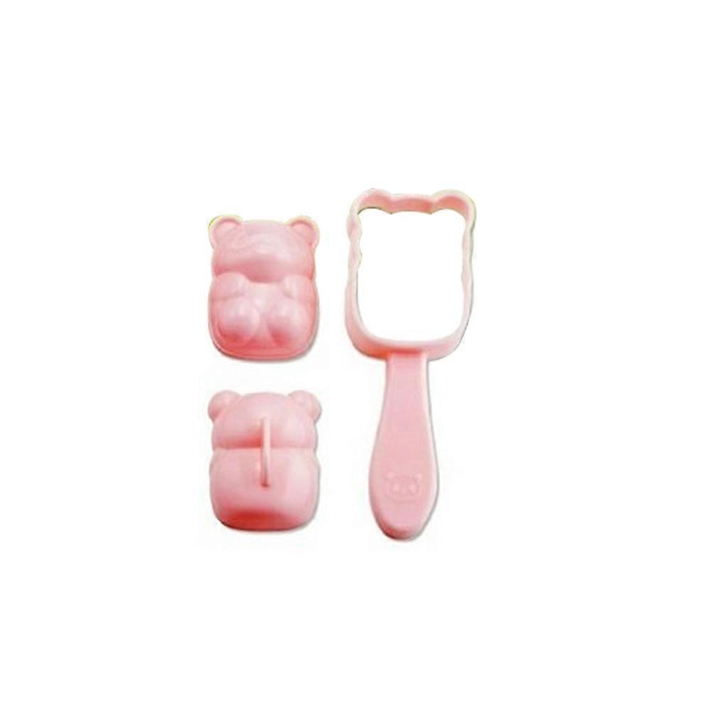Adorable 3D Panda Shaped Rice Ball Mold for Making Sushi with Dry Roasted Seaweed Set Assorted Color