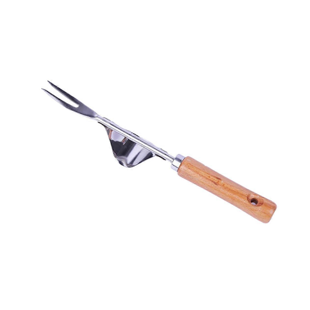 Hand weeder with wooden handle
Efficient removal
Deep forks for garden and patio
Sturdy garden tool
Silver