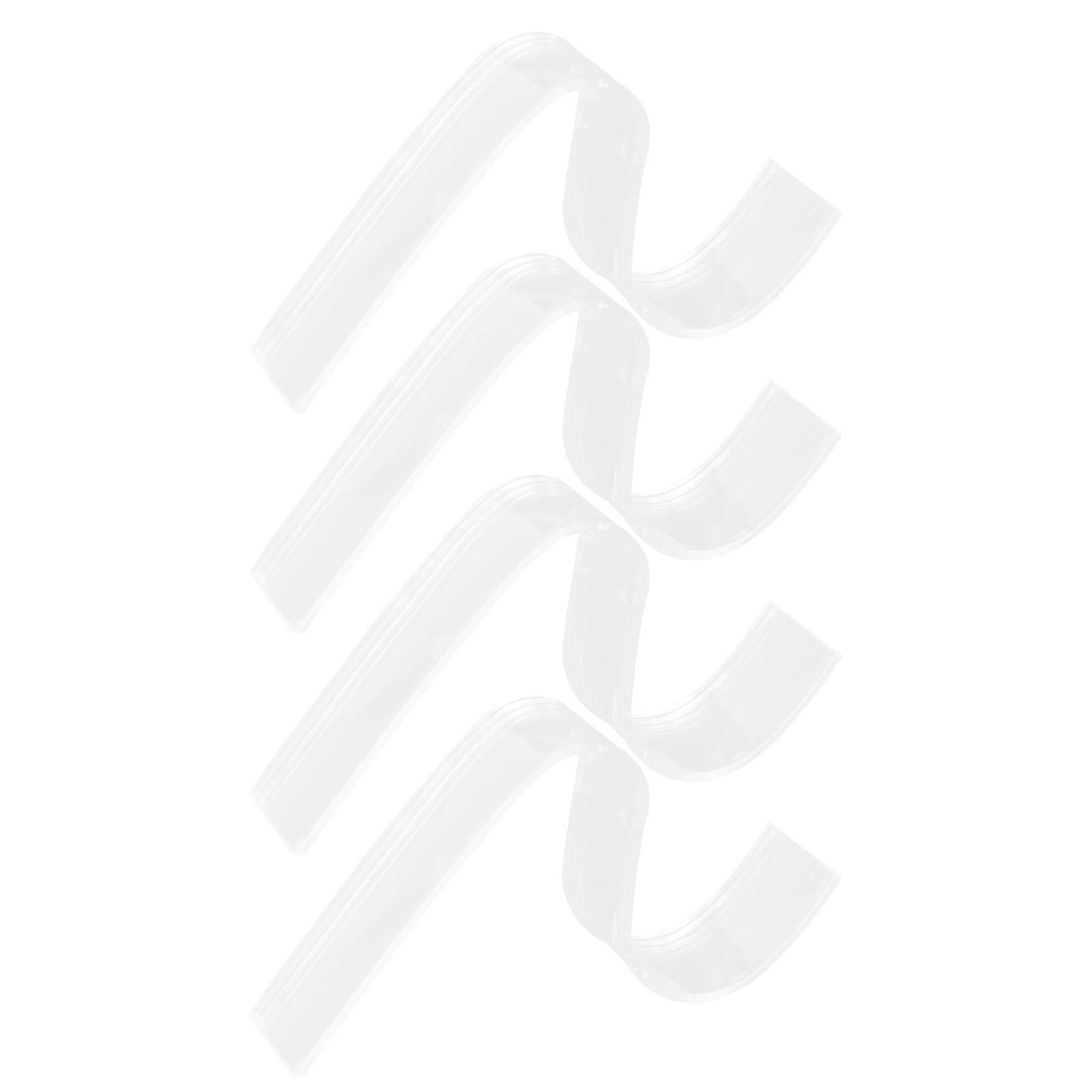 Belt Rack 4Pcs Display Stands Perfect For Supermarkets Store Organization And Shopping Malls Transparent